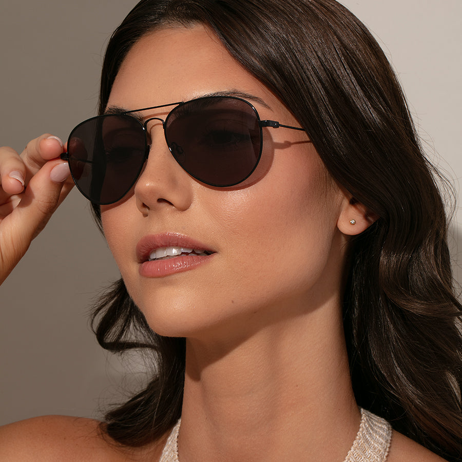 Buy Dark Brown Gradient Glass and Brown Frame Aviator Sunglasses For Men  and Women – Royaltail